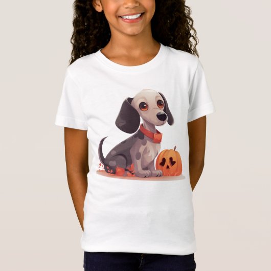 Halloween Funny Dackel T-Shirt (Vorderseite)
