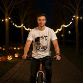 Halloween Funny Ghost Cycling Cyclopath Tri-Blend Shirt