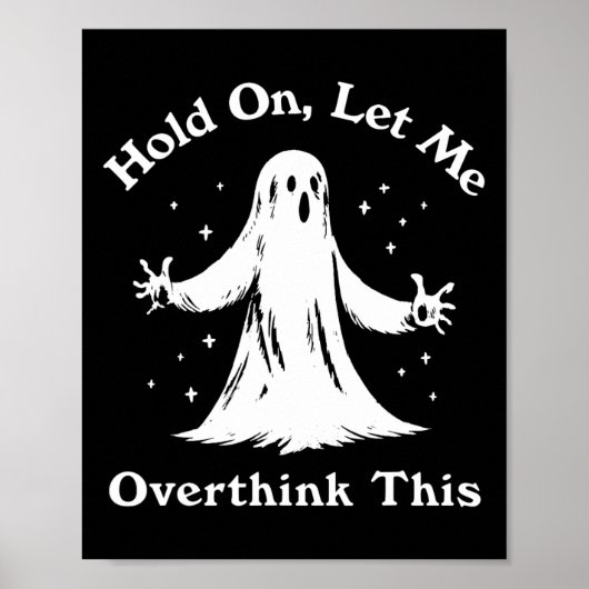 Halloween Funny Ghost Ließ mir diese Grafik überde Poster (Vorne)
