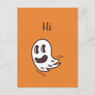 Halloween Funny Ghost Postcard Postkarte