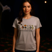 Halloween Funny Goose Spooky Skeleton T - Shirt
