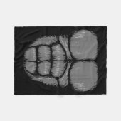 Halloween Funny Gorilla Monkey Belly Chest Costume Fleecedecke (Vorderseite (Horizontal))