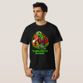 Halloween Funny Green Zombie Apokalypse auf Black T-Shirt (Vorne ganz)