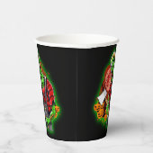 Halloween Funny Green Zombie Pappbecher (Rechts)
