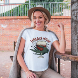 HALLOWEEN FUNNY HALLO-WINE-WEINLOVER T-Shirt