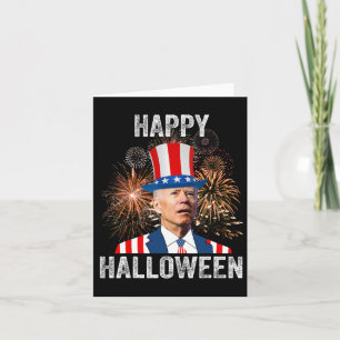Halloween Funny Happy 4. Juli Anti Joe Biden Karte