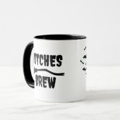 Halloween Funny Hexe Tasse (Vorderseite Links)