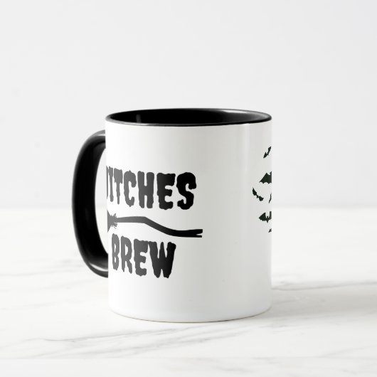 Halloween Funny Hexe Tasse (Vorderseite Links)