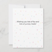 Halloween Funny Kürbislaterne Pumpkin Note Card Mitteilungskarte (Rückseite)