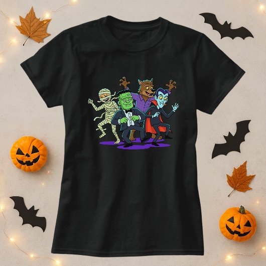 Halloween Funny Mismatch Monster T-Shirt