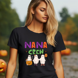 HALLOWEEN FUNNY NANA GHOST CREW T-Shirt
