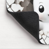 Halloween Funny Peeking Ghost Mousepad (Ecke)