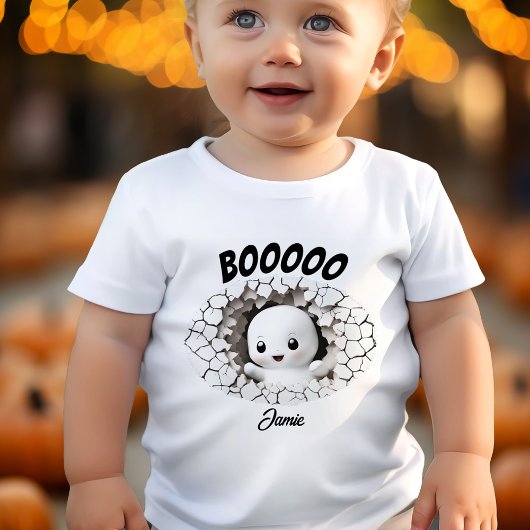 Halloween Funny Peeking Little Ghost Kleinkind T-shirt