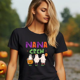 HALLOWEEN FUNNY PERSONALISIERT NANA GHOST CREW T-Shirt