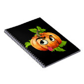 Halloween Funny Pumpkin Face Notizblock (Rechte Seite)