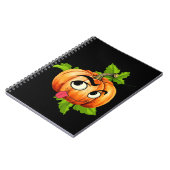 Halloween Funny Pumpkin Face Notizblock (Linke Seite)