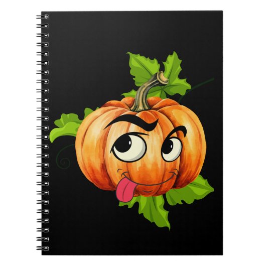 Halloween Funny Pumpkin Face Notizblock (Vorderseite)