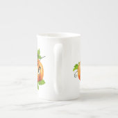 Halloween Funny Pumpkin Face Porzellantasse (Rückseite)