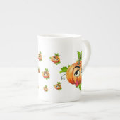 Halloween Funny Pumpkin Face Porzellantasse (Vorderseite Rechts)