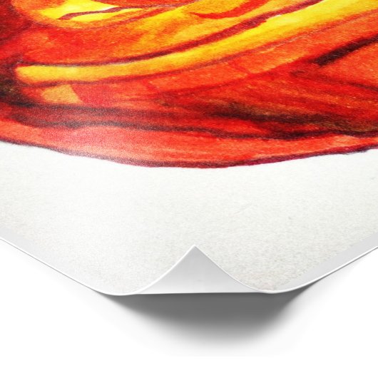 HALLOWEEN FUNNY PUMPKIN-GESICHT FOTODRUCK (Ecke)