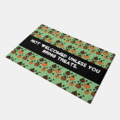 Halloween Funny Quote Confetti | Retro Pumpkins Fußmatte (Schrägansicht)