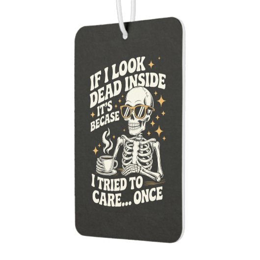 Halloween Funny Sarcastic Dead Inside Autolufterfrischer (Links)