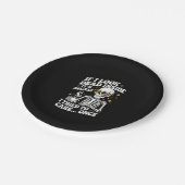 Halloween Funny Sarcastic Deside Pappteller (Schrägansicht)