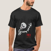 Halloween Funny Skeleton I Need Coffee Desi T-Shirt (Vorderseite)