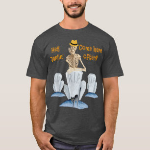 Halloween Funny Skelett, Kokett, Skelett, Hallow T-Shirt