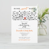 Halloween Funny Spuk House Housewarming Party Einladung (Stehend Vorderseite)