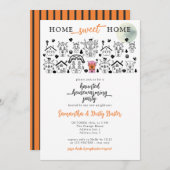 Halloween Funny Spuk House Housewarming Party Einladung (Vorne/Hinten)