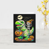 Halloween Funny T Rex Dinosaur Mummy Boys Trick Tr Karte (Gelbe Blume)