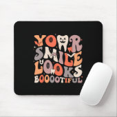 Halloween Funny Teeth Dentist Ghost Your Smile Loo Mousepad (Mit Mouse)