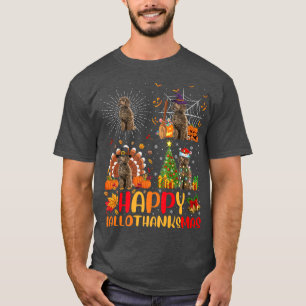 Halloween Funny Toy Poodle Dog Hallothan T-Shirt
