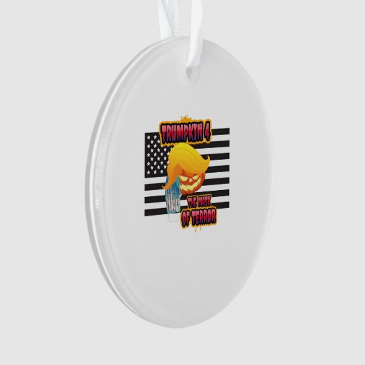 Halloween Funny Trumpkin Classic Ornament (Vorderseite)