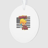 Halloween Funny Trumpkin Classic Ornament (Vorderseite)