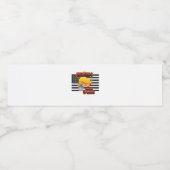 Halloween Funny Trumpkin Classic Wasserflaschenetikett (Einzelnes Label)