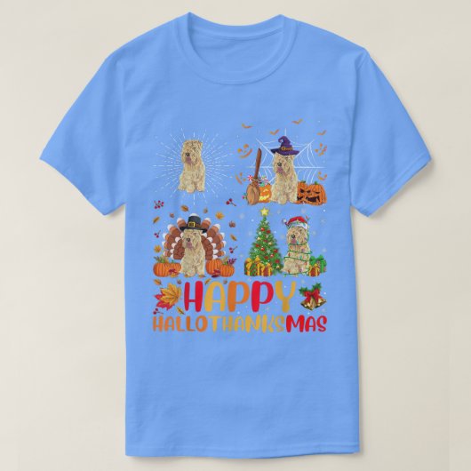 Halloween Funny Wheaten Terrier Dog Hall T-Shirt (Design vorne)