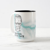 Halloween Funny Zweifarbige Tasse (Vorderseite Links)