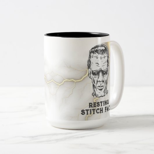 Halloween Funny Zweifarbige Tasse (VorderseiteRechts)