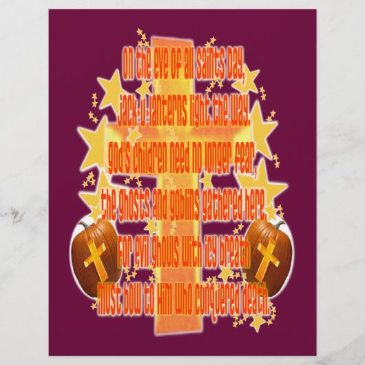 Halloween für Christen (Gedicht) Flyer (Vorne)