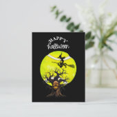 Halloween für den Tennisspieler Feiertagspostkarte (Stehend Vorderseite)