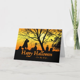 Halloween für die Ehefrau, nimm meine Zähne in uns Karte