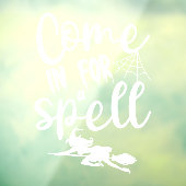 Halloween für eine Zauberhexe Fensteraufkleber (Blatt 3)