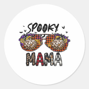 Halloween für Frauen Lustiges Halloween Gruselige Runder Aufkleber