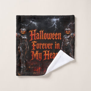Halloween für immer in meinem Herzen Gothic Kürbis Badhandtuch Set