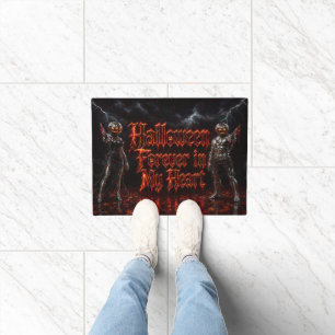 Halloween für immer in meinem Herzen Gothic Kürbis Fußmatte