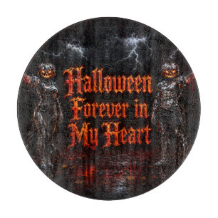 Halloween für immer in meinem Herzen Gothic Kürbis Schneidebrett