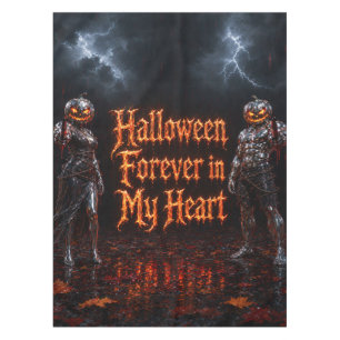 Halloween für immer in meinem Herzen Gothic Kürbis Tischdecke