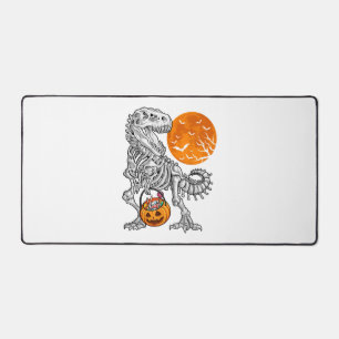 Halloween für Jungen Kinder Dinosaurier Skelett T Schreibtischunterlage